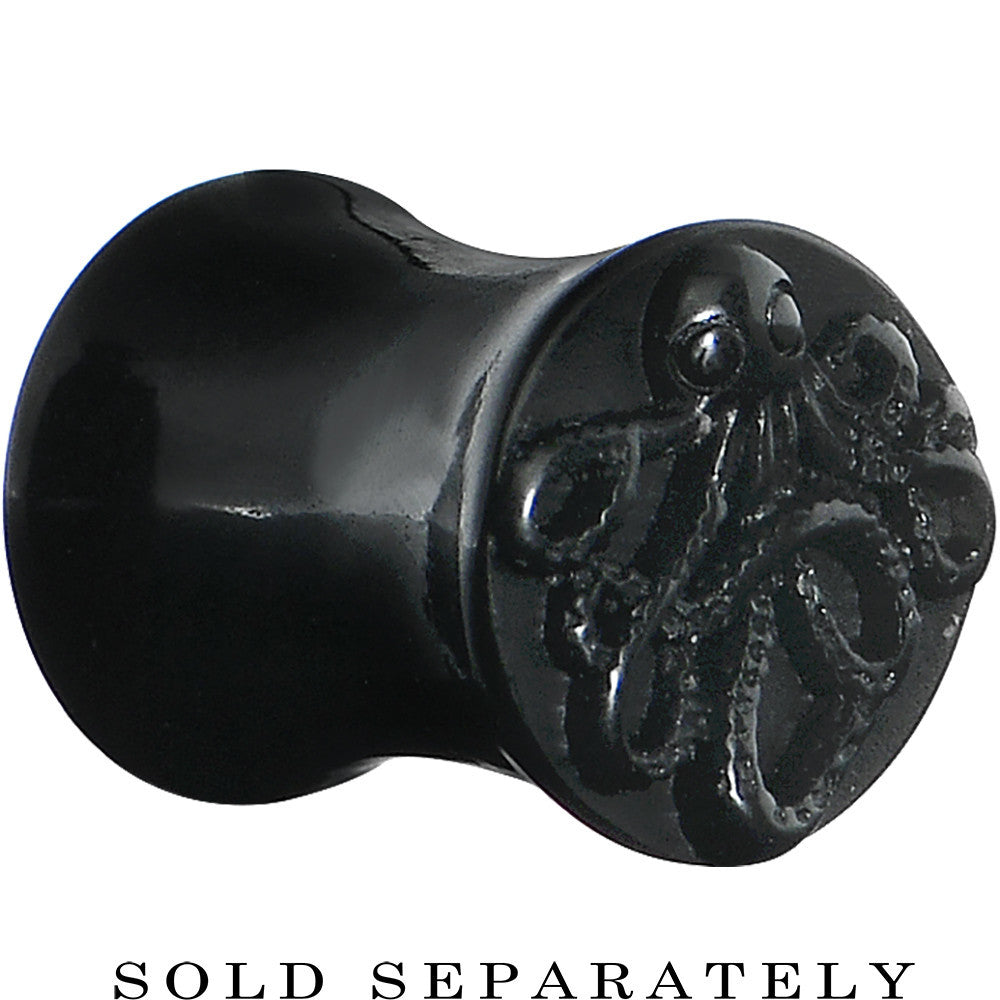 0G Black Acrylic Octopus Plug