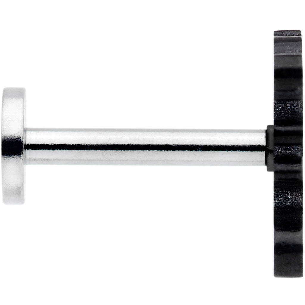 16G 5/16 Black Fantastic Dragon Internally Threaded Labret