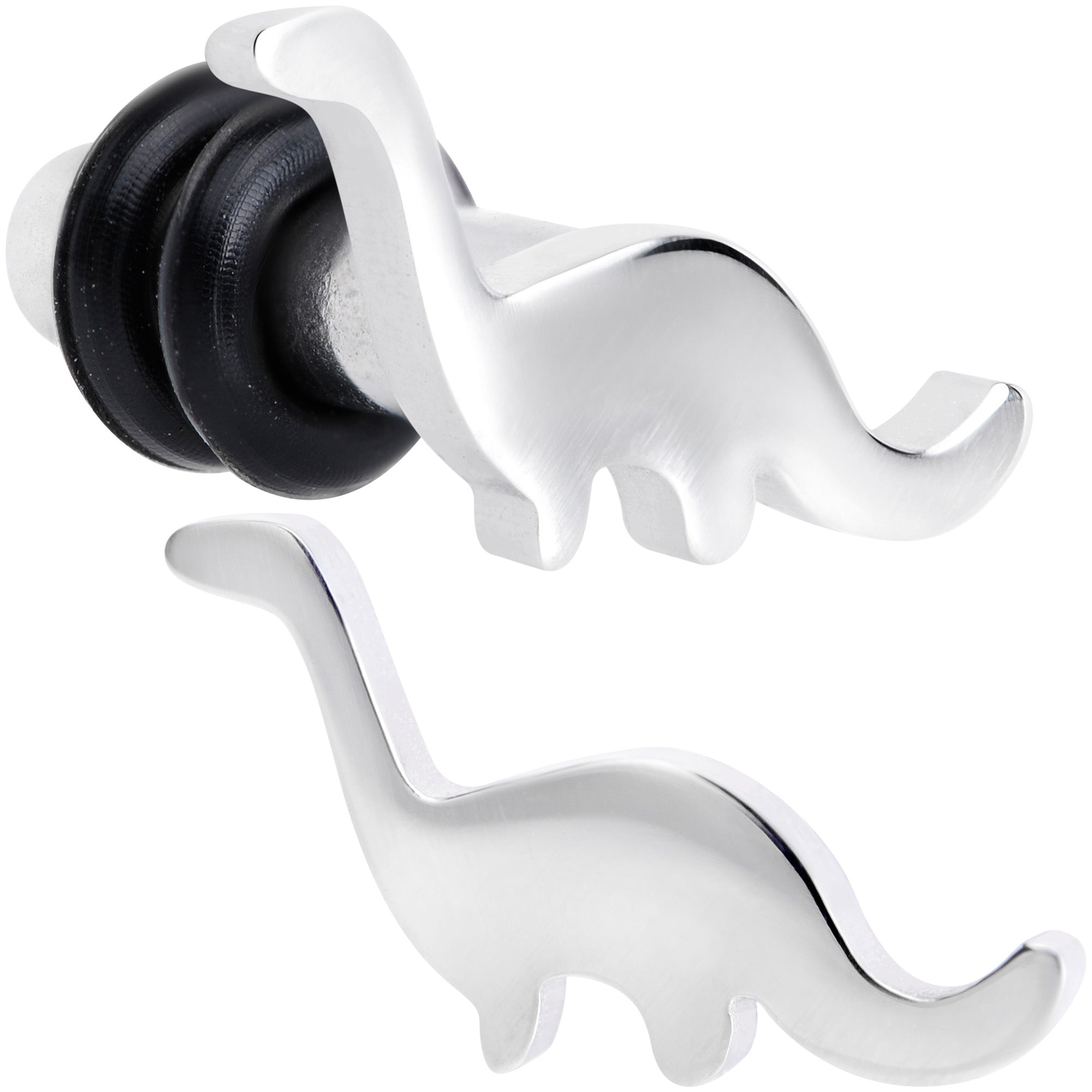 Brontosaurus Dinosaur Single Flare Plug Set 14G to 4G