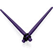 Dark Purple Matte Acrylic Straight Taper Set 12G to 00G
