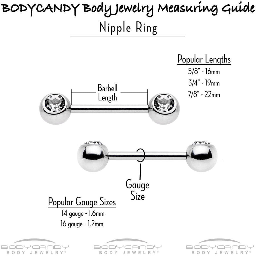 14G 9/16 Yellow Gem Gold Hue Duet Scroll Barbell Nipple Ring Set