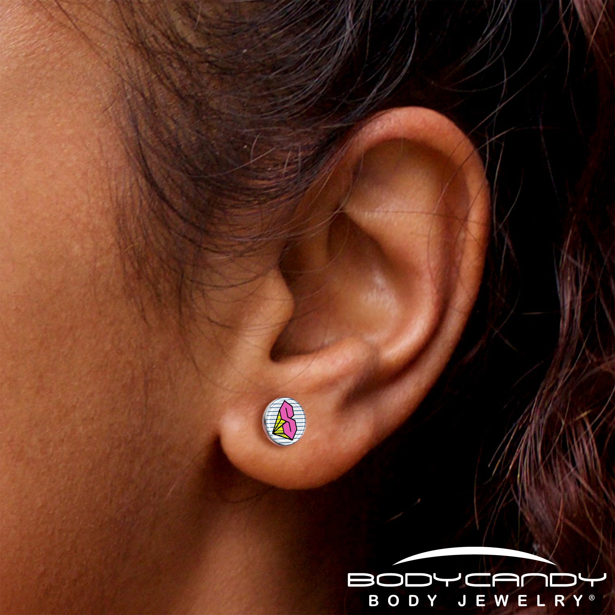 Hot Pink Cool S Stud Earrings by Onyx O