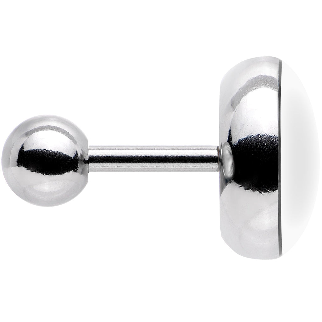 16G 1/4 Black White Tiger Eyes Tragus Cartilage Earring