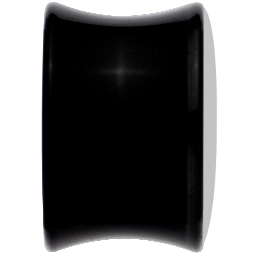 Black Acrylic Green American Flag Saddle Plug Set 9/16